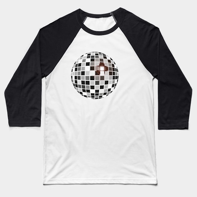 Disco Shades Of Grey Baseball T-Shirt by modernistdesign